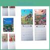 Spiral 2025 Calendar Animal And Nature Home Wall Office Decoration New Year Gift