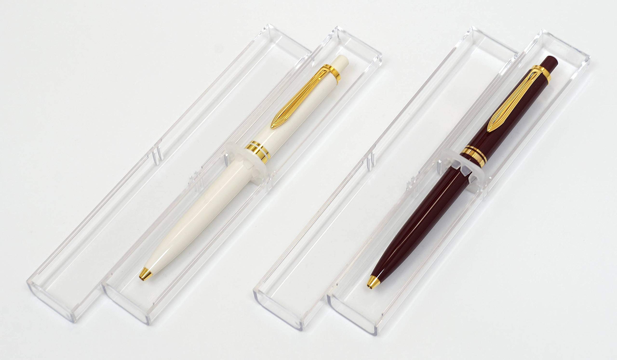 

Made in Japan Brass Knock Ballpoint Mixed Euro-Style Pens, Colors, 2-Pack, T22-P6-NXB-2 белый