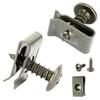 100pcs/20pc Mixed Car Metal Screw Tapping Fastener Clip U-Type Clip with Screw Anti-rust Protection Clip Screw Buckle Iron Sheet