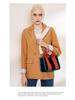 Korean Color Block Canvas Handbag Women's Fashion, Large & Small Sizes, Work & Casual Crossbody Bag