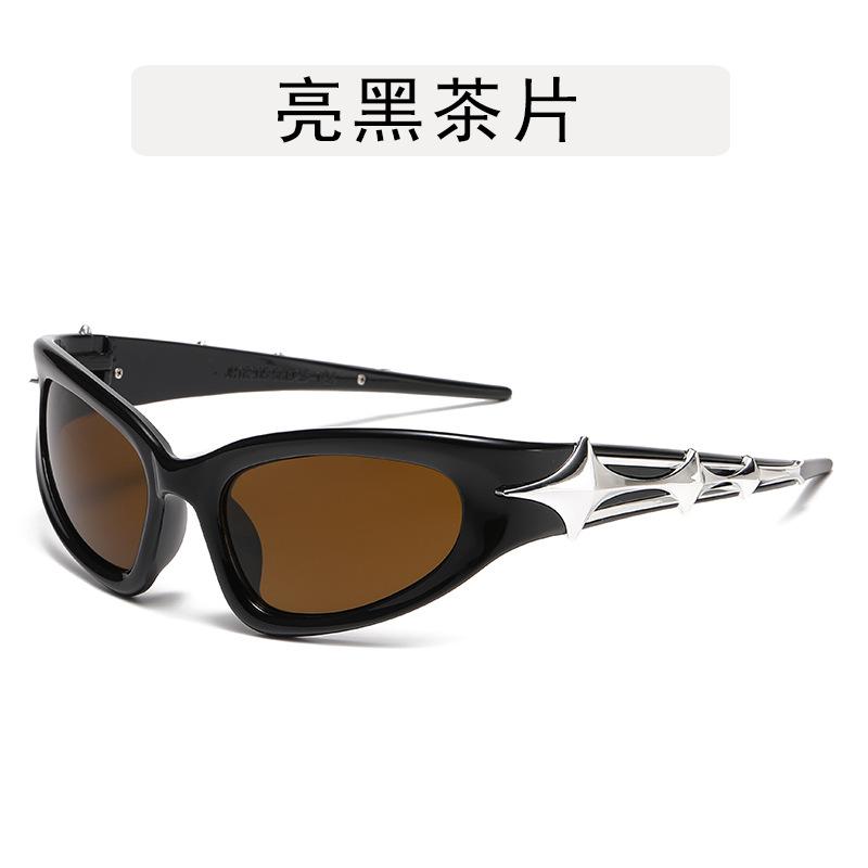 Punk Y2K Men's Sunglasses Korean Stylish Hip Hop UV Protection Glasses for Women Bicycling Cool Man Sun Glass