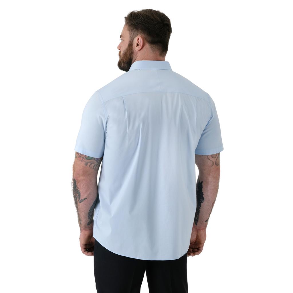 Duke Mens D555 Lucas Stretch Kingsize Short-Sleeved Shirt