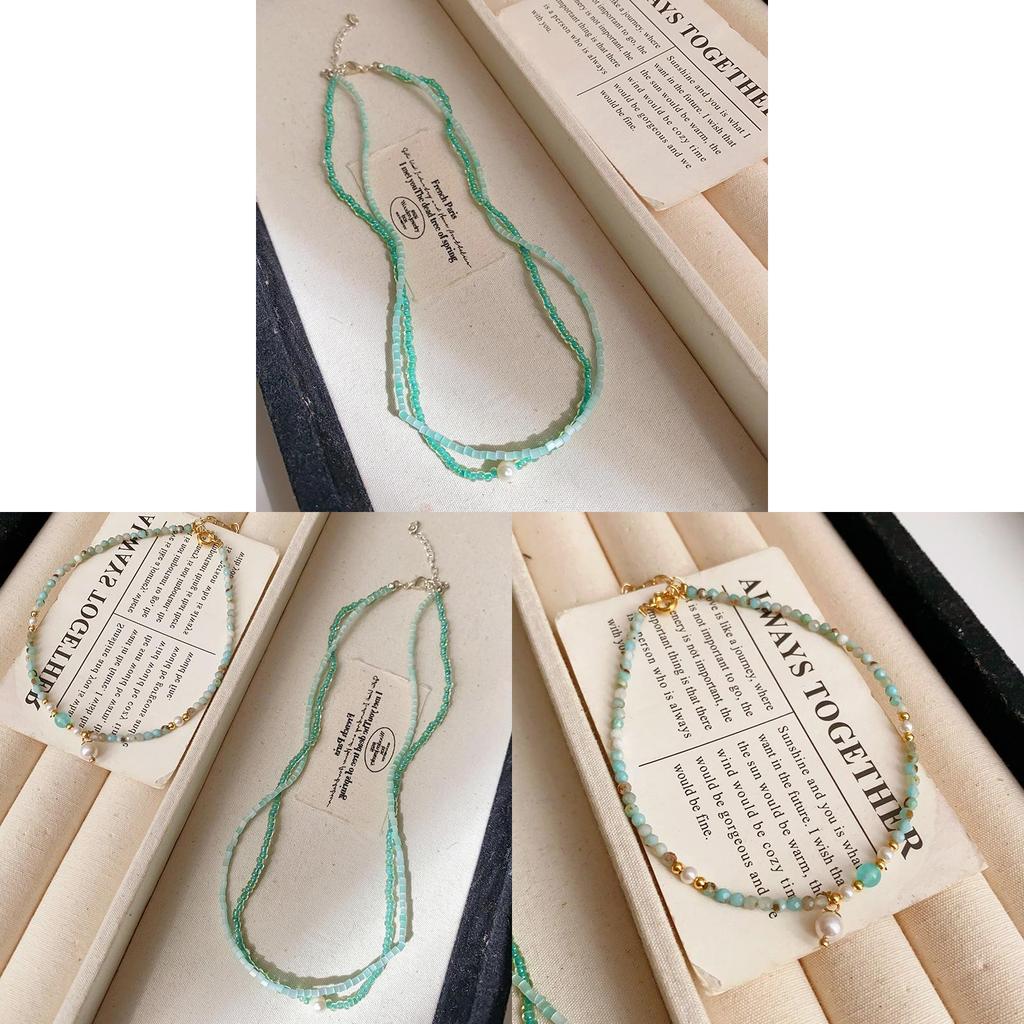Minimalist Pearl Double Layer Necklace For Women Summer Fashion Jewelry