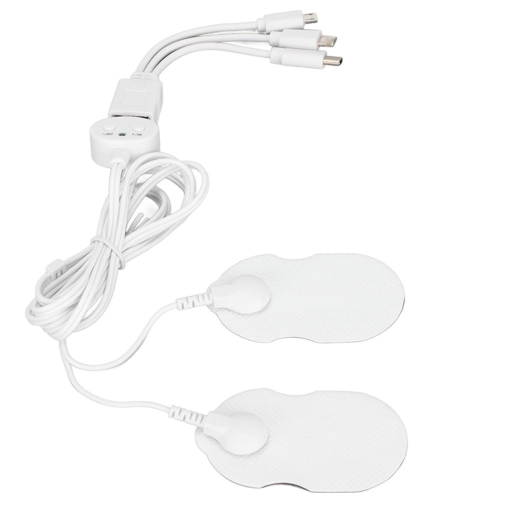 Mini USB Mobile Electronic Pulse Massager Portable Pain Reduction Rechargeable Muscle Stimulator for Indoor Office Adults