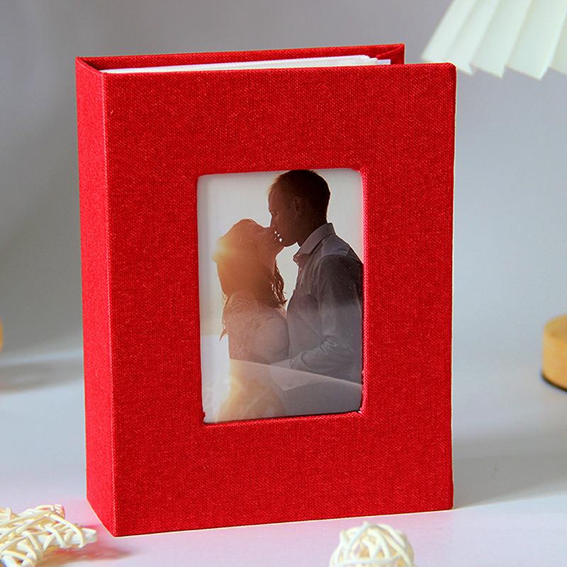 New Linen Cover Photo Album; Holds 100 Photos 4x6; Slip-in Design; DIY Writable; Ideal for Children Growth Pictures