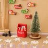 Vánoční figurky Ornament domeček pro panenky Domácí dekorace Jelen Santa Claus Sněhulák