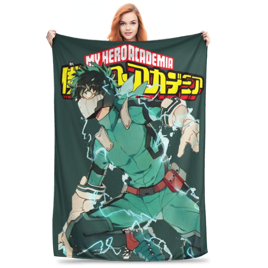 My Hero Academia Decke Liebst du Bakugou wirklich Wolldecken Sommer Klimaanlage Dekoration Weiche Warme Tagesdecke,