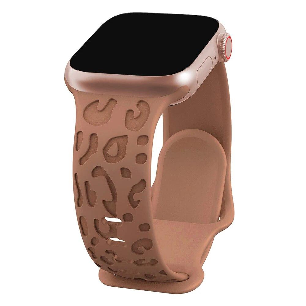 

Ремешок для Apple Watch Band 45 мм, 44 мм, 42 мм, 41 мм, 40 мм, 49 мм, 40 мм, браслет Correa с гравировкой iwatch series ultra 2 9 7 se 3 6 8 5 4 38mm 40mm 41mm коричневый