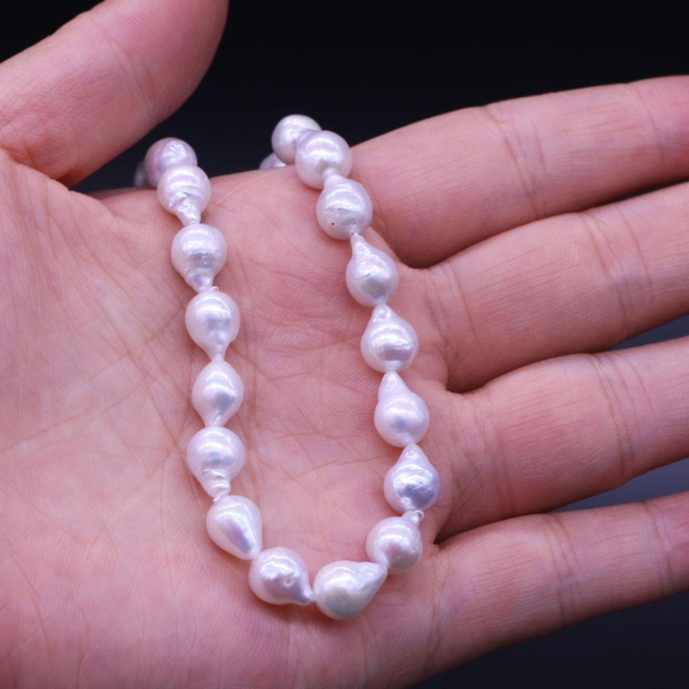 1String, Natural Freshwater Pearls, 7-9mm Little Tail Shape Pearl Beads for Jewelry Making DIY Crafts, Wedding Gifts for Women, 36cm