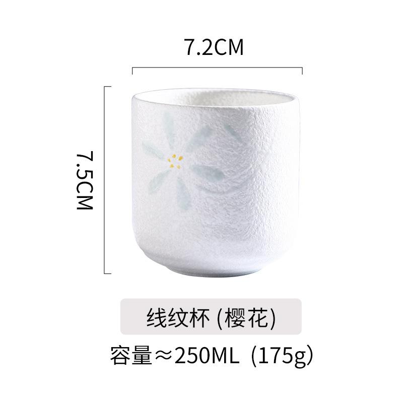 1PC New Japanese Coffee Ceramic Cups, Matcha Stackable Water Cups and Sake Cups