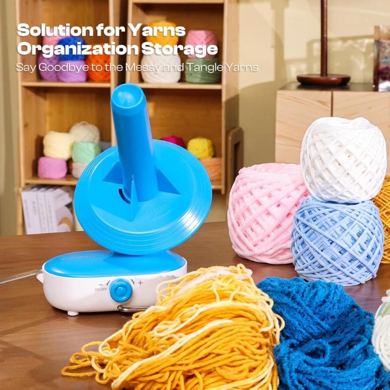 Yarn Ball Winder Electric Yarn Winder Automatic Yarn Spinner Household Weaving Tool Good Helper for Knitting Enthusiasts