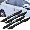 4pcs Rubber Car Door Edge Protector Sticker Anti Collision Anti-scratch Strips For Ford Mondeo Focus 2 3 4 Mustang  Fiesta Ghia