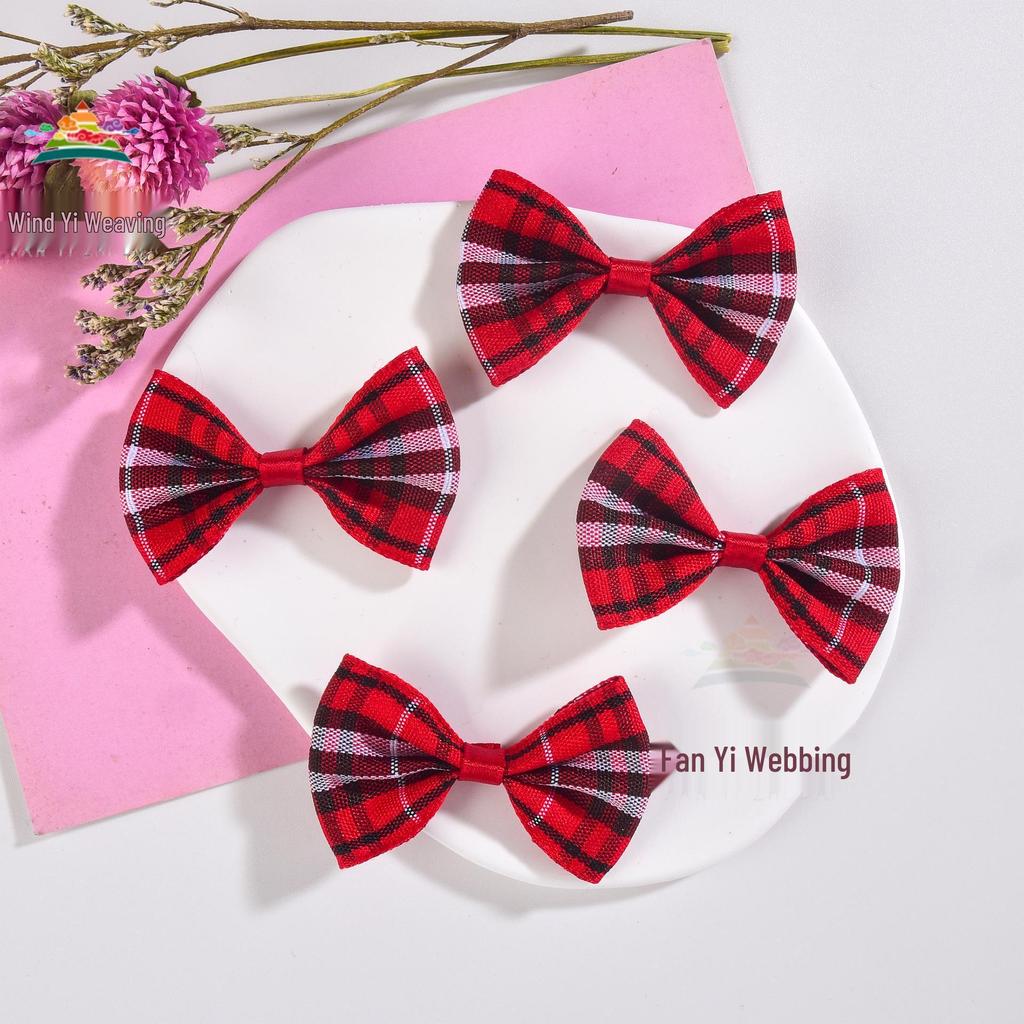 Plaid Bow Embellishments for DIY Hair, Clothing, Shoes, & Hats