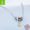 S925 Sterling Silver Love Eternal Family Beaded Accessories, Warm Family Beaded Bracelet