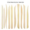 10-Piece Handmade Clay Carving Knife & Woodcut Tools Set for DIY Pottery, Portable & Practical