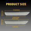 For 2010-14 Ford White Mustang LED Side Marker Light Lens Clear Front Rear 4Pcs