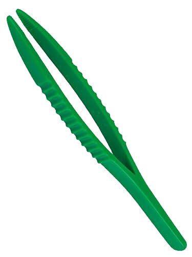 OSCAR 5" Plastic Non-Conductive Tweezers for Jewelry,Watch,Coin Stamp, HANDLING Heat Tools Pack of 1