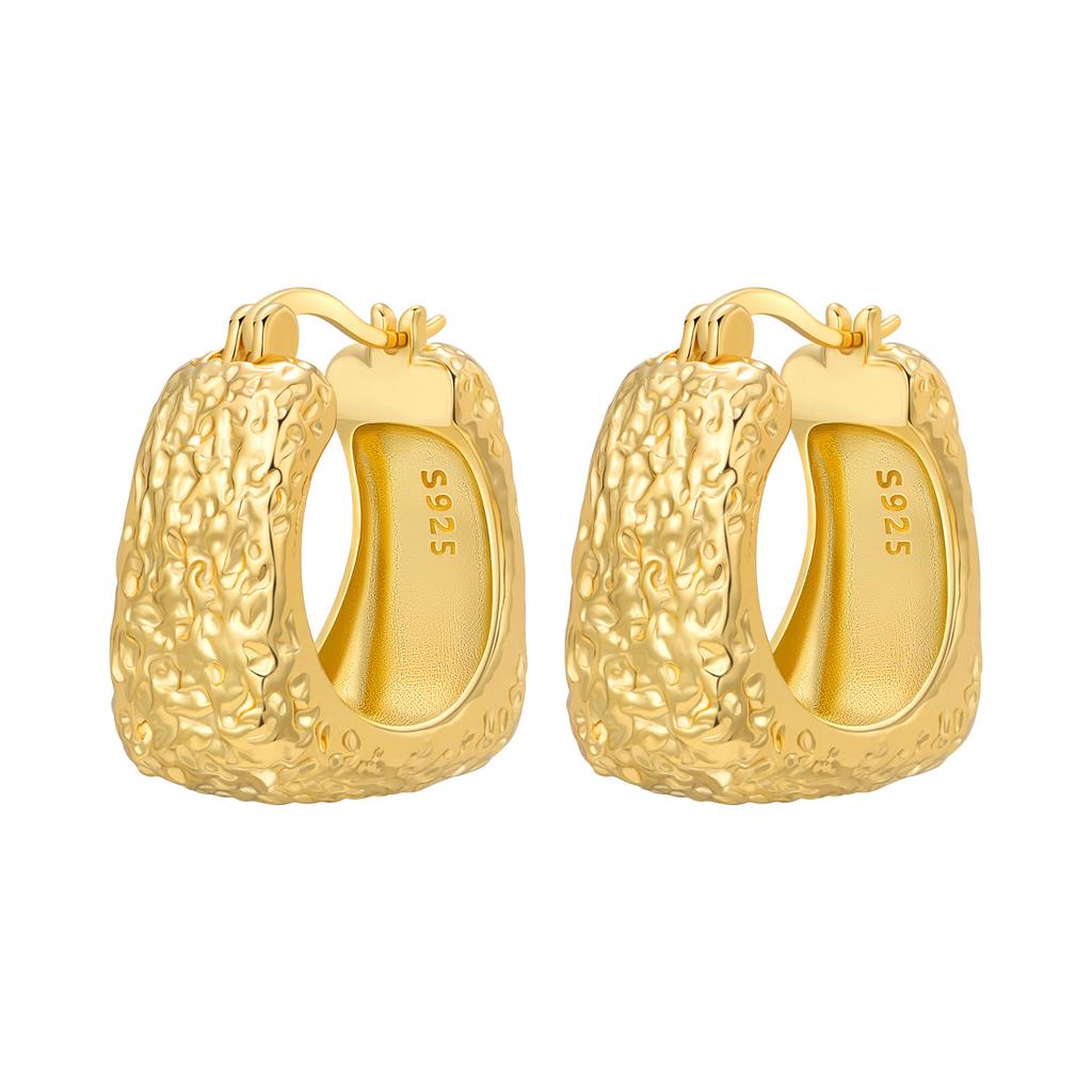 Orstarry S925 Silver 18k Gold Modern Square Hoop Earrings For Women Trendy Jewelry Anniversary Gifts