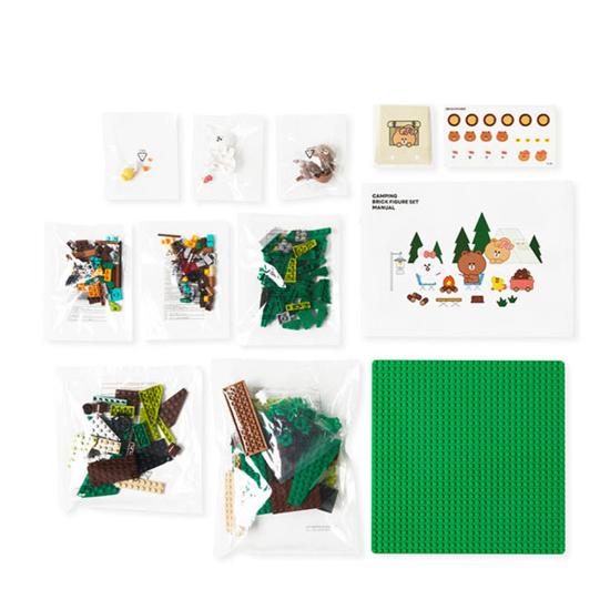 LINE FRIENDS Sada cihel pro kempování Mini Brown & Friends