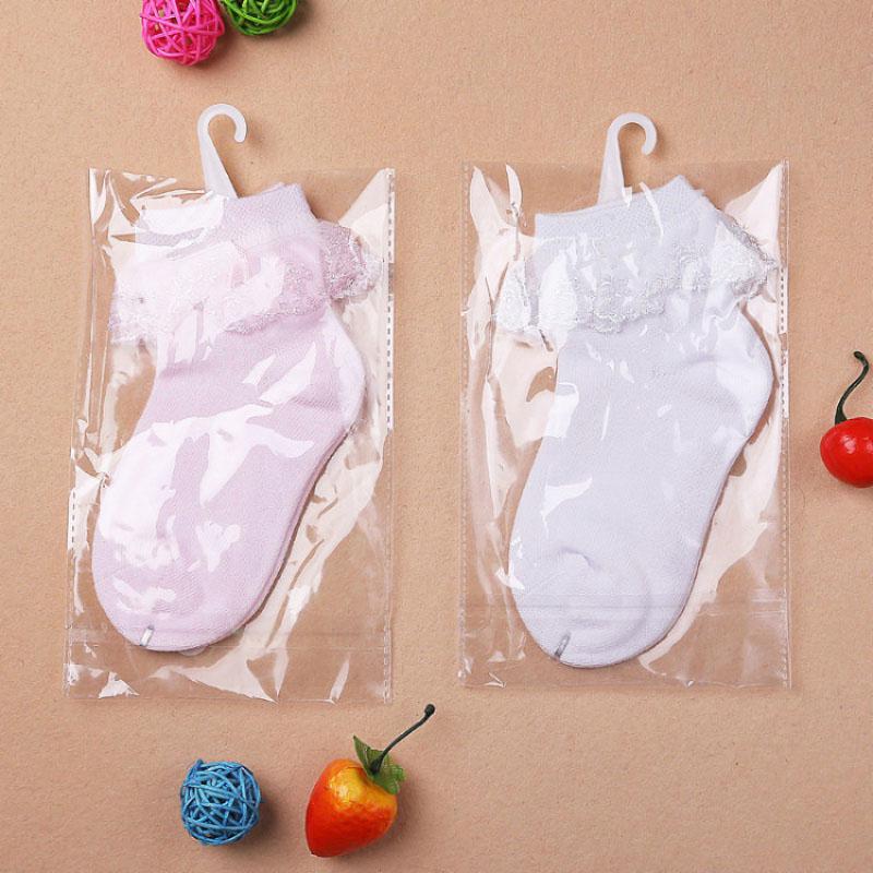 Calcetines cortos de algodón con diseño de encaje de princesa para niña pequeña, otoño y verano