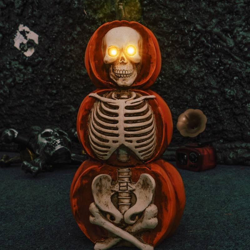Ornament Halloween Pumpkin Luminous Creative Decoration Ancient Atmosphere Gift