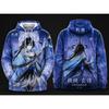 Men's Fall/winter Game Character Print Hooded Sweater