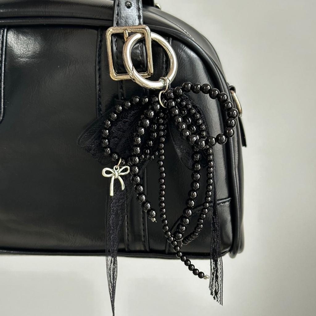 Elegant Pearls Lace Bowknot Ornament Stylish Lace Bowknot Accessory With Pearls Perfect For DIY And Home Decoration