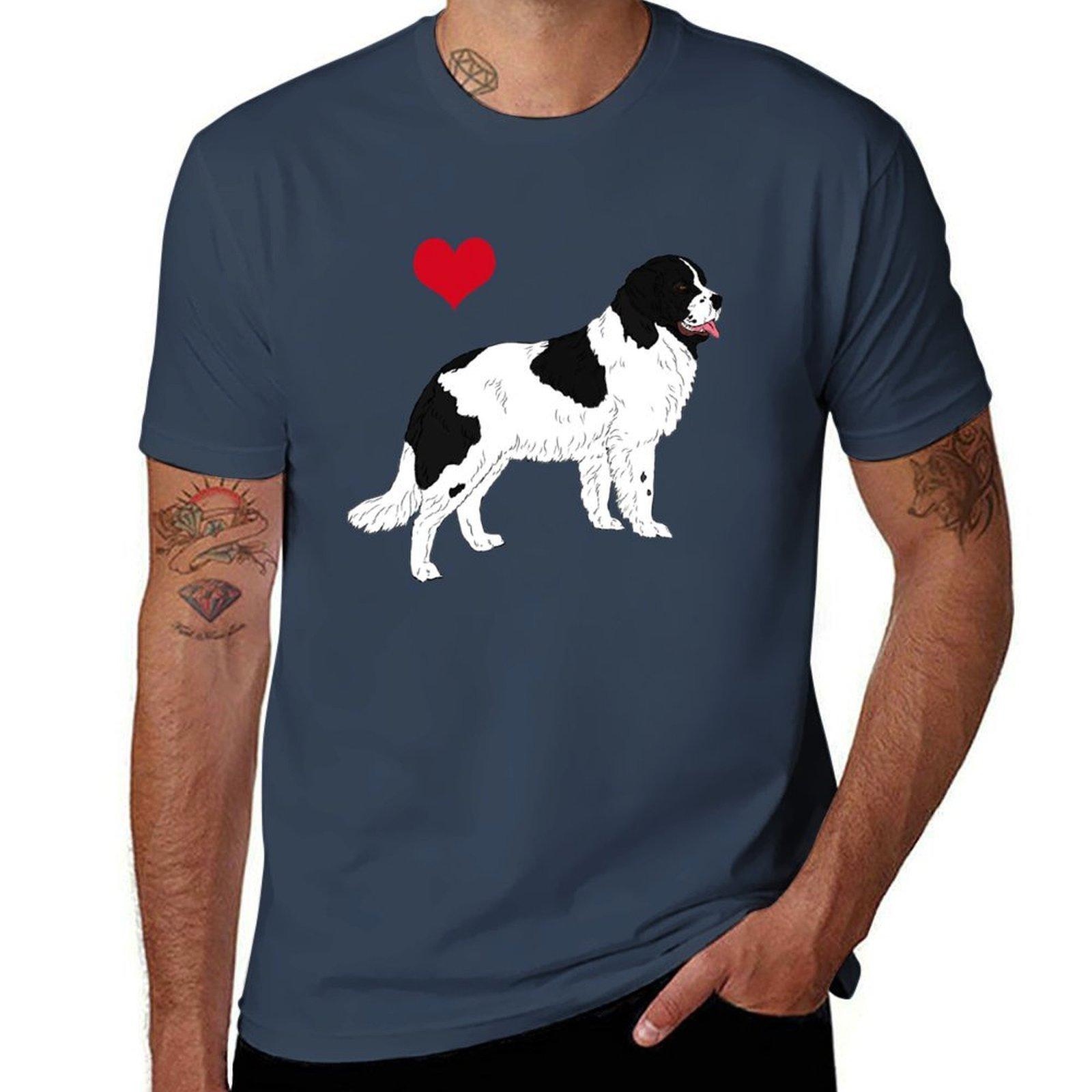 Landseer Newfoundland Tshirt Big Size Loose Fit Tee Shirt S