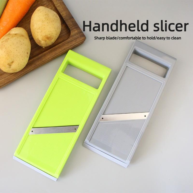 

Multifunctional Handheld Vegetable Cutter, Radish Peeler, Potato Peeler, Salad Cucumber Slicer, Kitchen Gadget темно-сірий колір