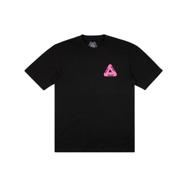 Palace Tri-to-Help Charity Limited Edition Triangle Short Sleeve Tee Unisex Tops Black P18TS228