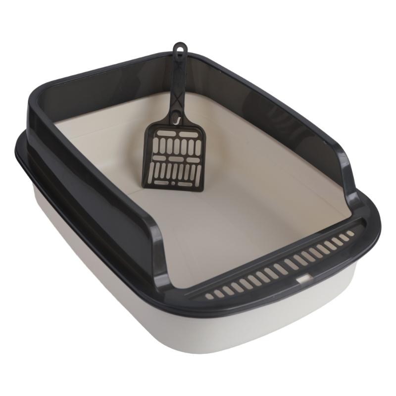 Large Cats Toilet Box For Pet Cats Households with Ventilation System And Removable Part Easy To Clean Litter Box