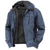 3D Mehrfarbig Digitaldruck Kapuzenpullover mit Braunem Futter - Baumwolljacke für Europa und Amerika