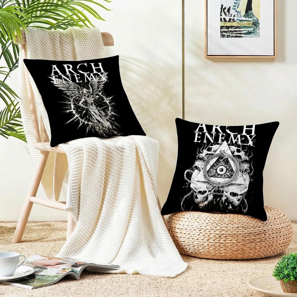 Metal AArch EnemyS Cushion Cover Breathable and skinfriendly linen pillowcase square removable and washable cushion