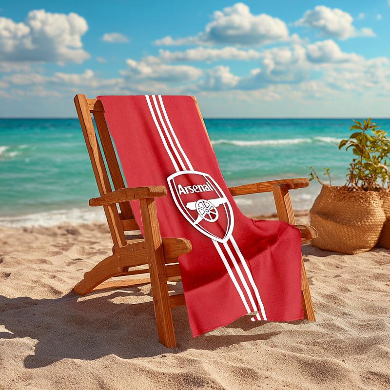 1pc A-Arsenal Beach Towel, Comfortable and Thick, and Swimming/Bath/Picnic/Camping Towel, Suitable for Seaside Beaches