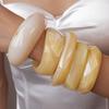 European and American Acrylic Smudge Irregular Wide Face Bracelet Personalized Bracelet Light Luxury High Sense Fashion Jewelry Women