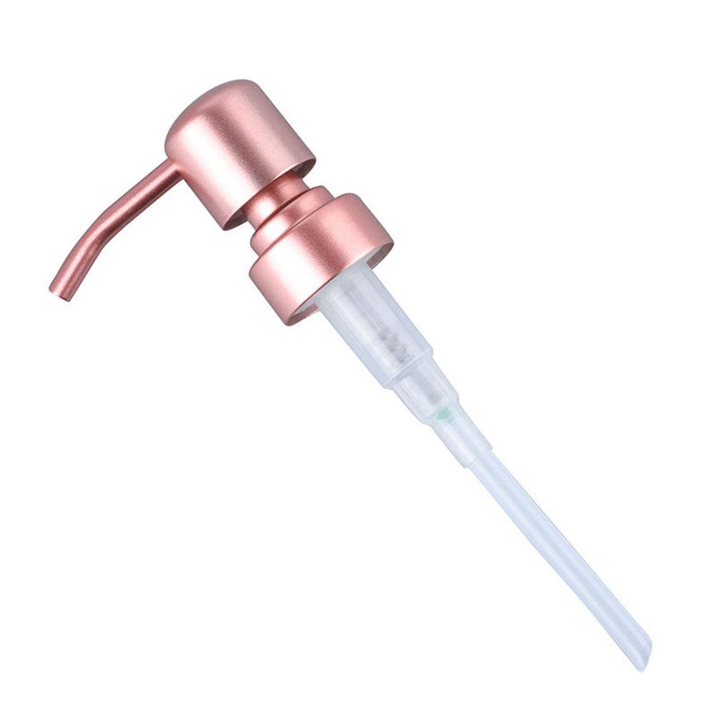 Stainless Steel Hand Liquid Soap Pump Dispenser Head  Bathroom Hand Replace Lotion Shampoo Pump Tube 28/400 Thread Press Head