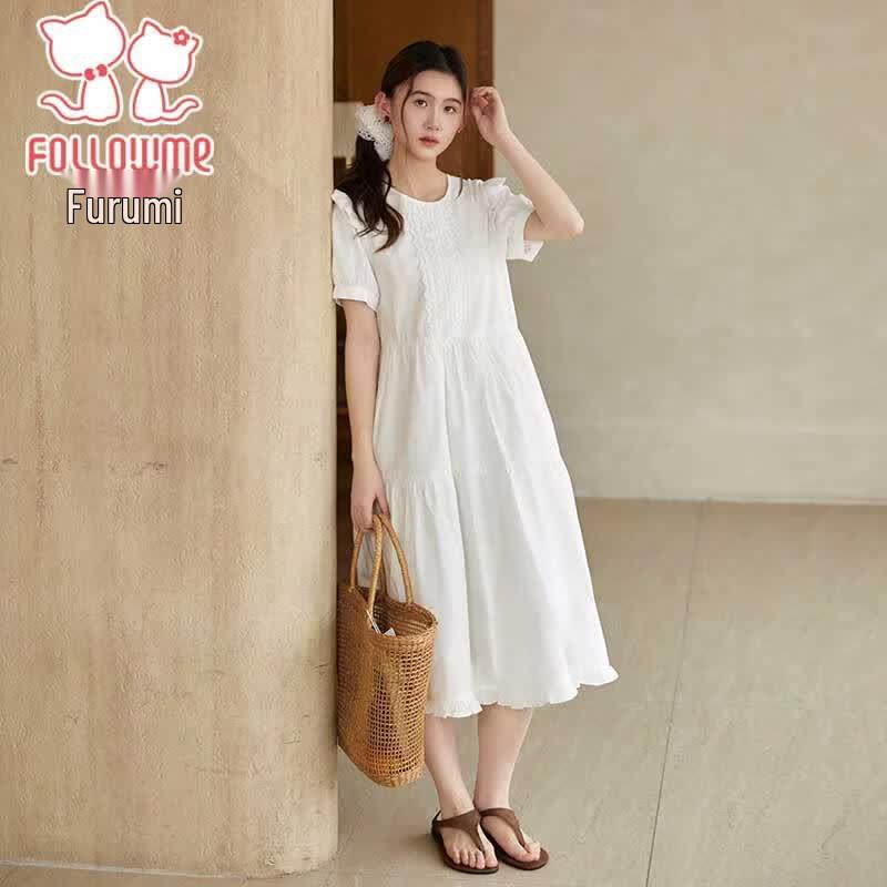 FULOMI Girls Sweet Cotton Summer Long Dress 165