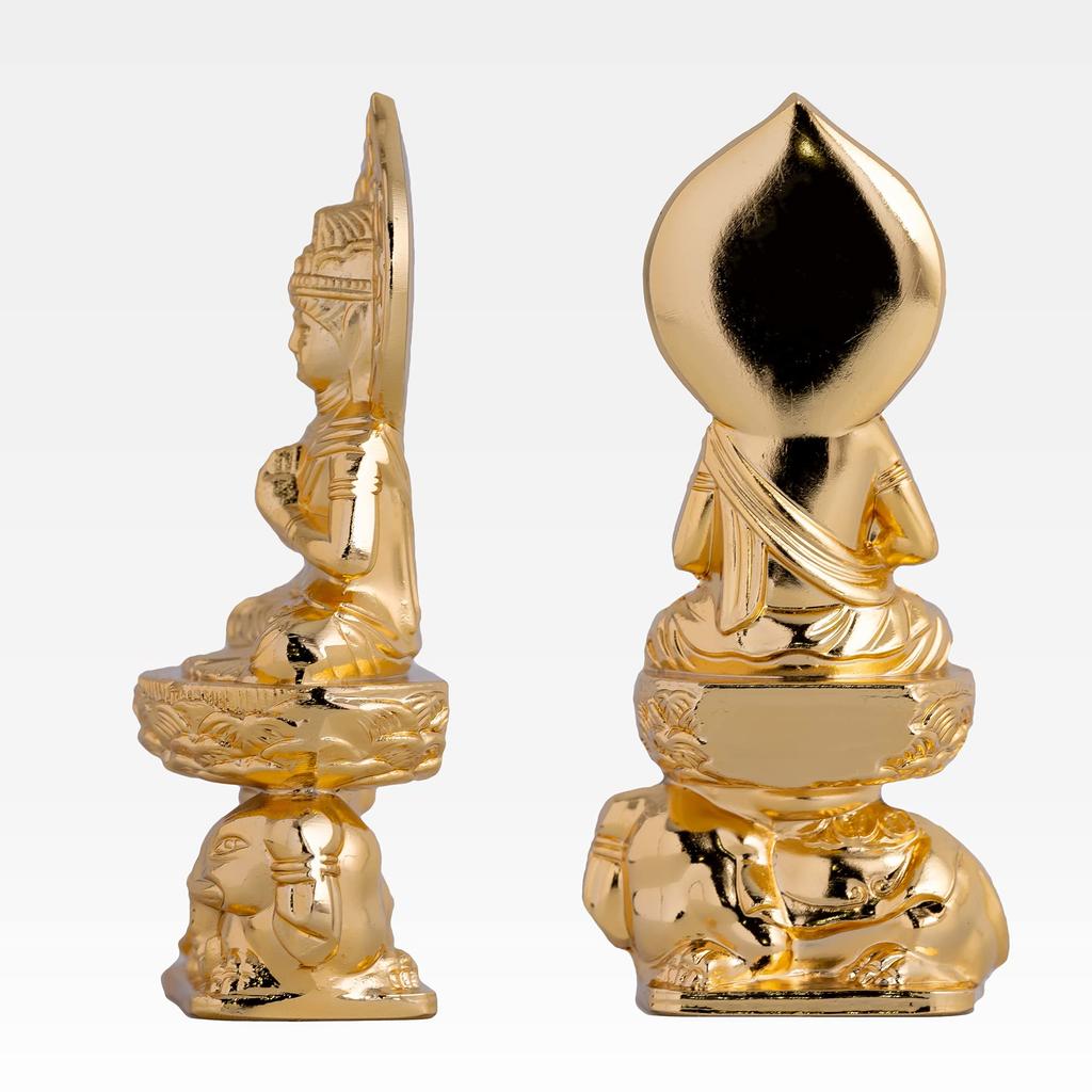 Buddha Statue Fugen Bosatsu Gold PC Zushi Included Buddhist Kageaki Watanabe Prototype In the Year of the Dragon and Zodiac Signs Zodiac Guardian Main