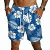 Pantalones Cortos Casuales para Hombre con Estampado Hawaiano y Cordón, Ligeros de Secado Rápido con Entrepierna de 5 Pulgadas para Vacaciones de Verano