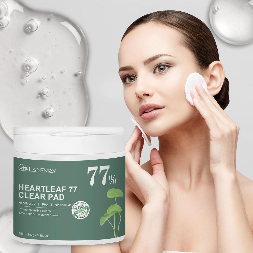 Heartleaf 77 Toner Pads - Refreshing And Nourishing Facial Toner With 77% Heartleaf Extract - Gentle Exfoliation And Hydration