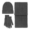 Adult warm self-heating German velvet three-piece set outdoor knitted hat scarf gloves three-piece set winter