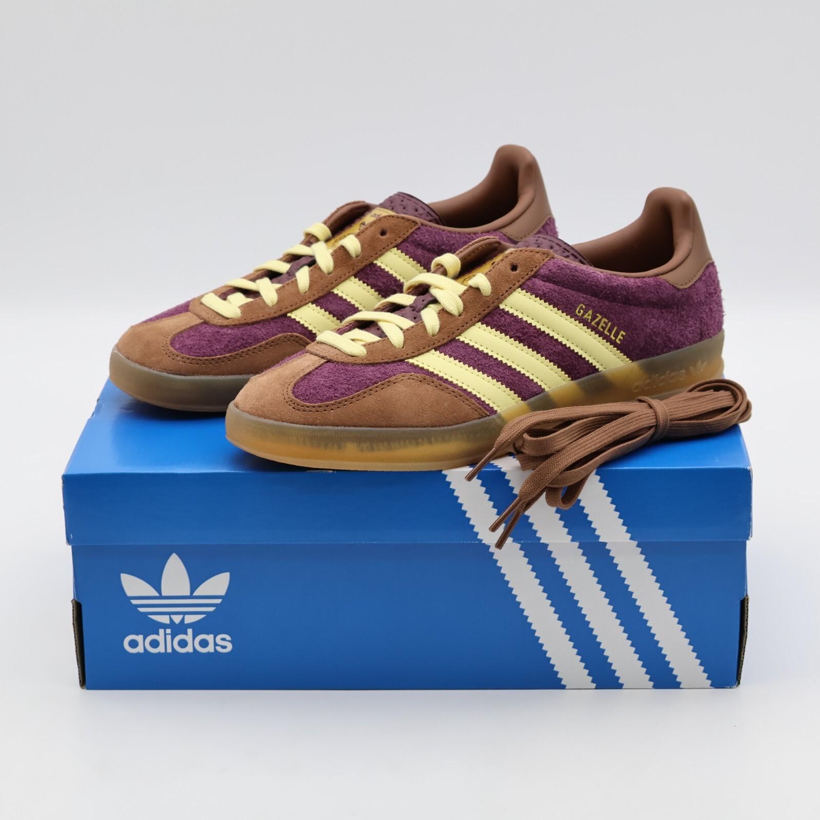 JI0324 adidas Originals Gazelle Indoor Maroon Almost Yellow (Men s) 11