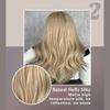 Women's 62cm Hair Simulation Hair Long Hair Straight Hair Rose Hair Net Headwear Full Head Cover Natural and Realistic Wig