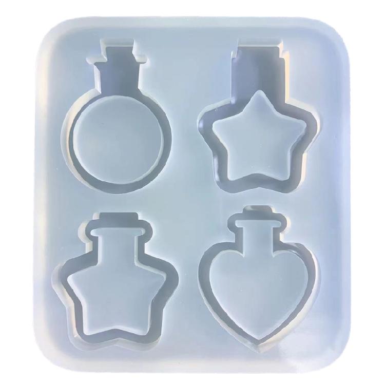 Resin Shaker Mold Quicksand Resin Casting Epoxy Silicone Mold for DIY Keychain
