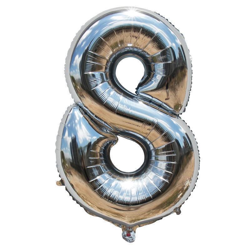 16\ inch Giant Rose Gold Birthday Heliu Folie Mylar Număr mare Balon Decoratiuni de nuntă