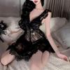 Sexy Lingerie Pure Desire Sexy Lace See-through Dress Female Role Play Uniform Pajamas