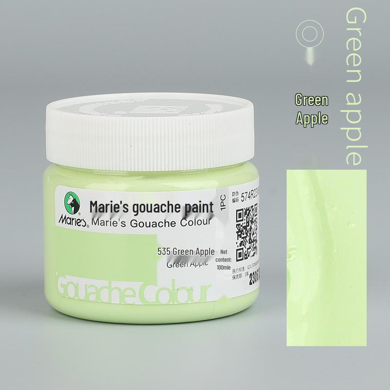 Mali Afwasbare Gouache Verf 100ml - Handgeschilderde Kleuren voor Kinderen en Studenten