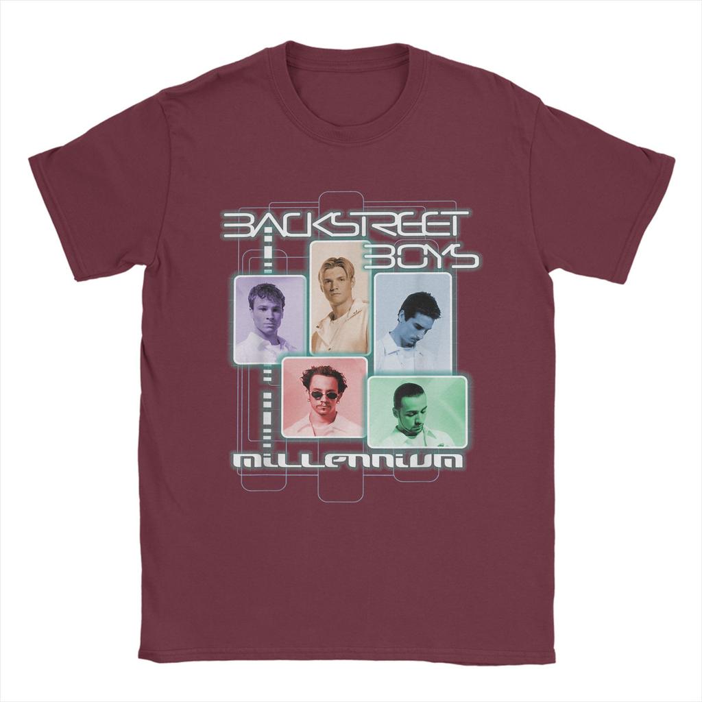 Men T-Shirt Backstreet Boys Millenium Multi Color T Shirts Hip Hop Beach Tees Funny Printed 100 Cotton Tops Gift Idea