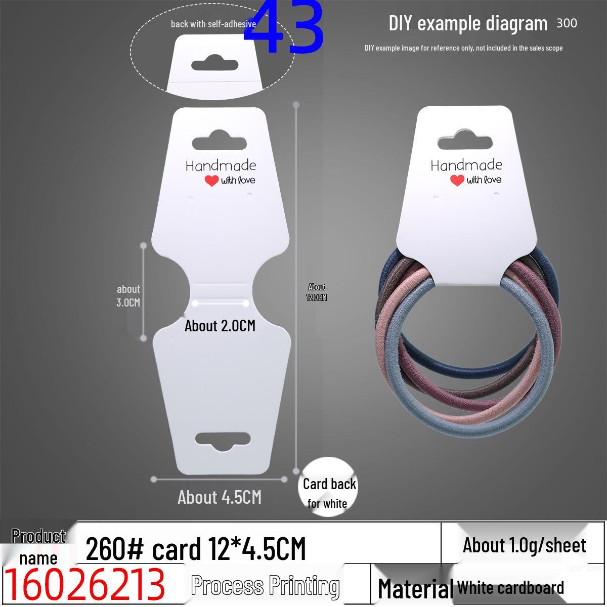 

Color Printed Self-Adhesive Kraft Paper Jewelry & Hair Accessories Hang Tags Jewelry Card