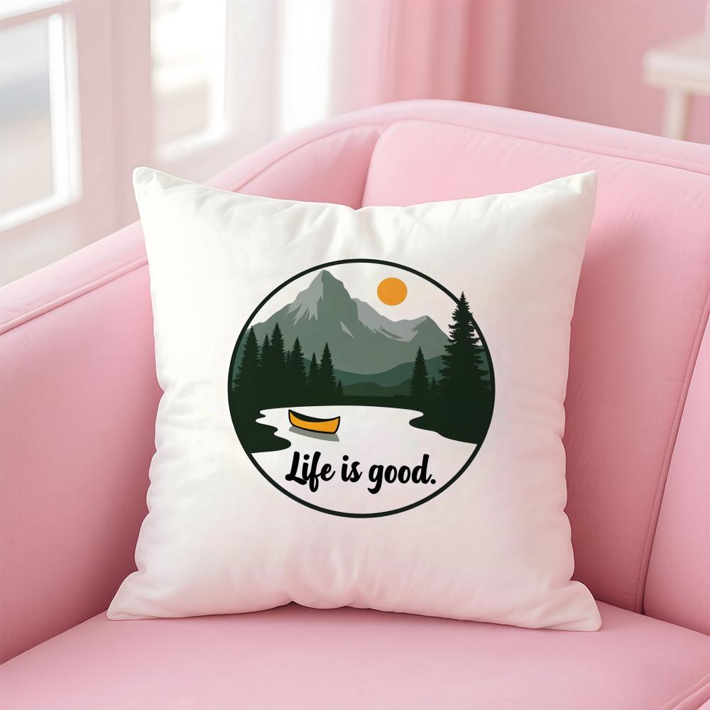 Retro American Style Letter Printing Cushion Cover Linen Pillowcase Cover Soft Decor for Sofa Home Room